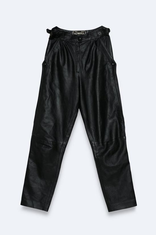 NastyGal Vintage Leather Button Detail Pants 1