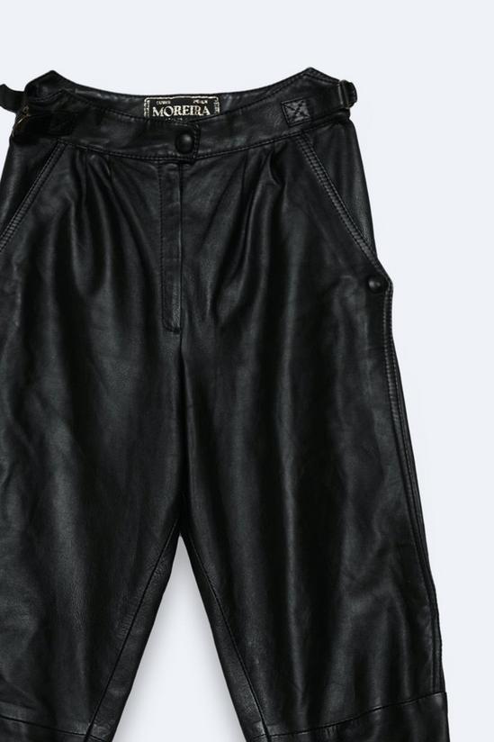 NastyGal Vintage Leather Button Detail Pants 2
