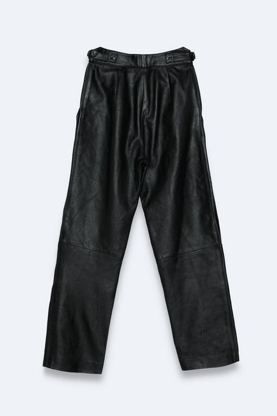 NastyGal Vintage Leather Button Detail Pants 3