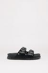 NastyGal Stud & Buckle Detail Double Strap Sandals thumbnail 3
