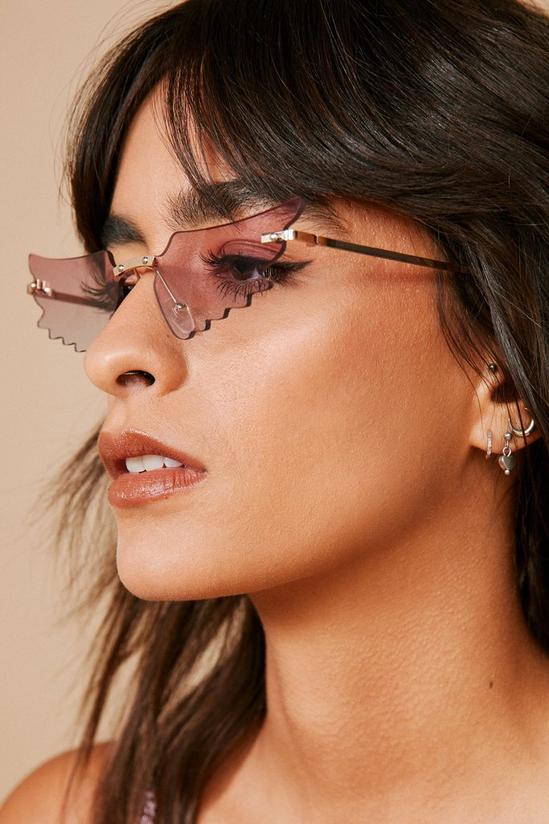 NastyGal Ombre Wing Shape Sunglasses 1