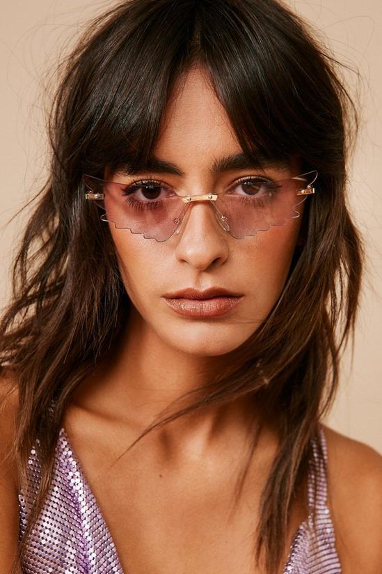 NastyGal Ombre Wing Shape Sunglasses 2