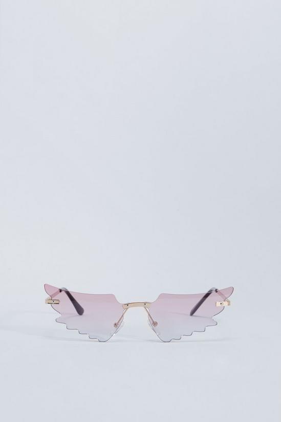 NastyGal Ombre Wing Shape Sunglasses 3