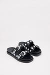 NastyGal Western Buckle Detail Double Strap Sandals thumbnail 4