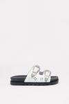 NastyGal Western Buckle Detail Double Strap Sandals thumbnail 3