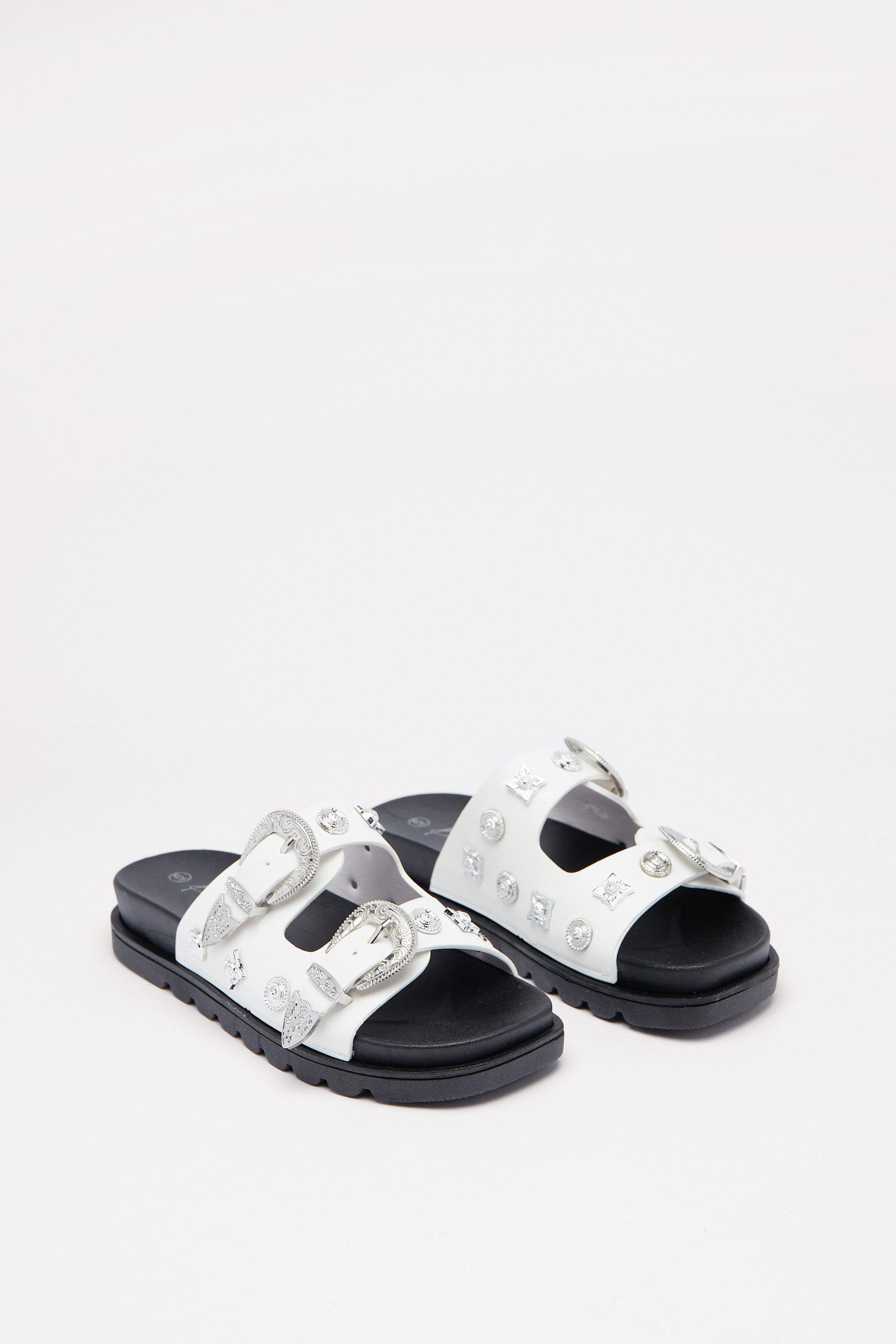 Peru buckle footbed online sandals