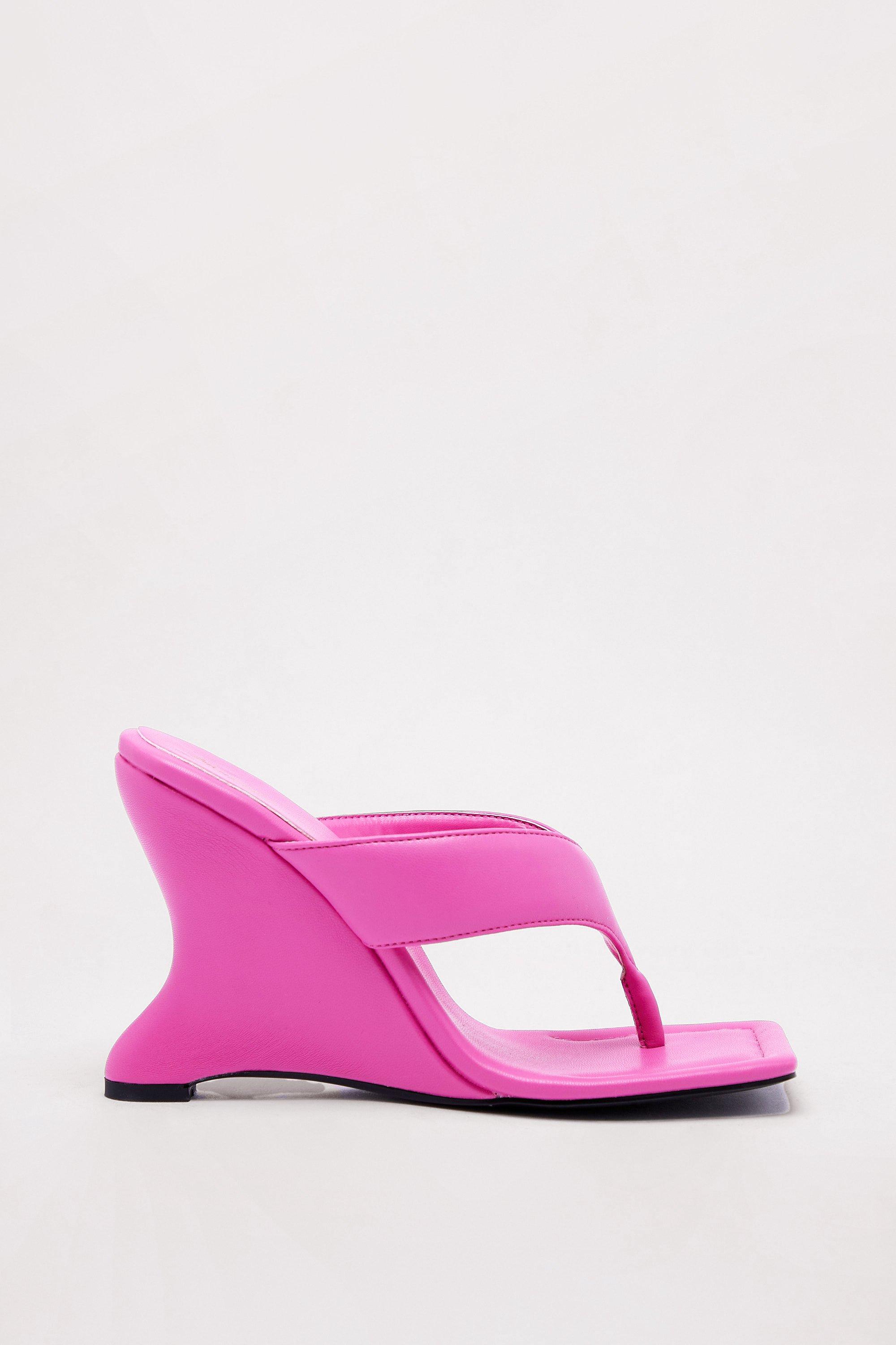 Pink best sale wedges heels