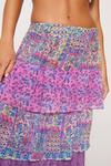 NastyGal Viscose Georgette Mixed Floral And Lace Tiered Maxi Skirt thumbnail 2