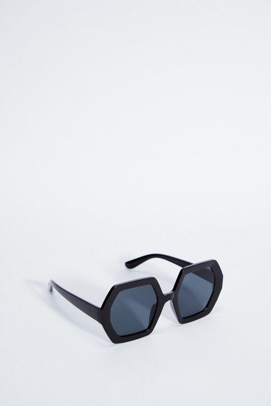 NastyGal Oversized Hexagon Sunglasses 4