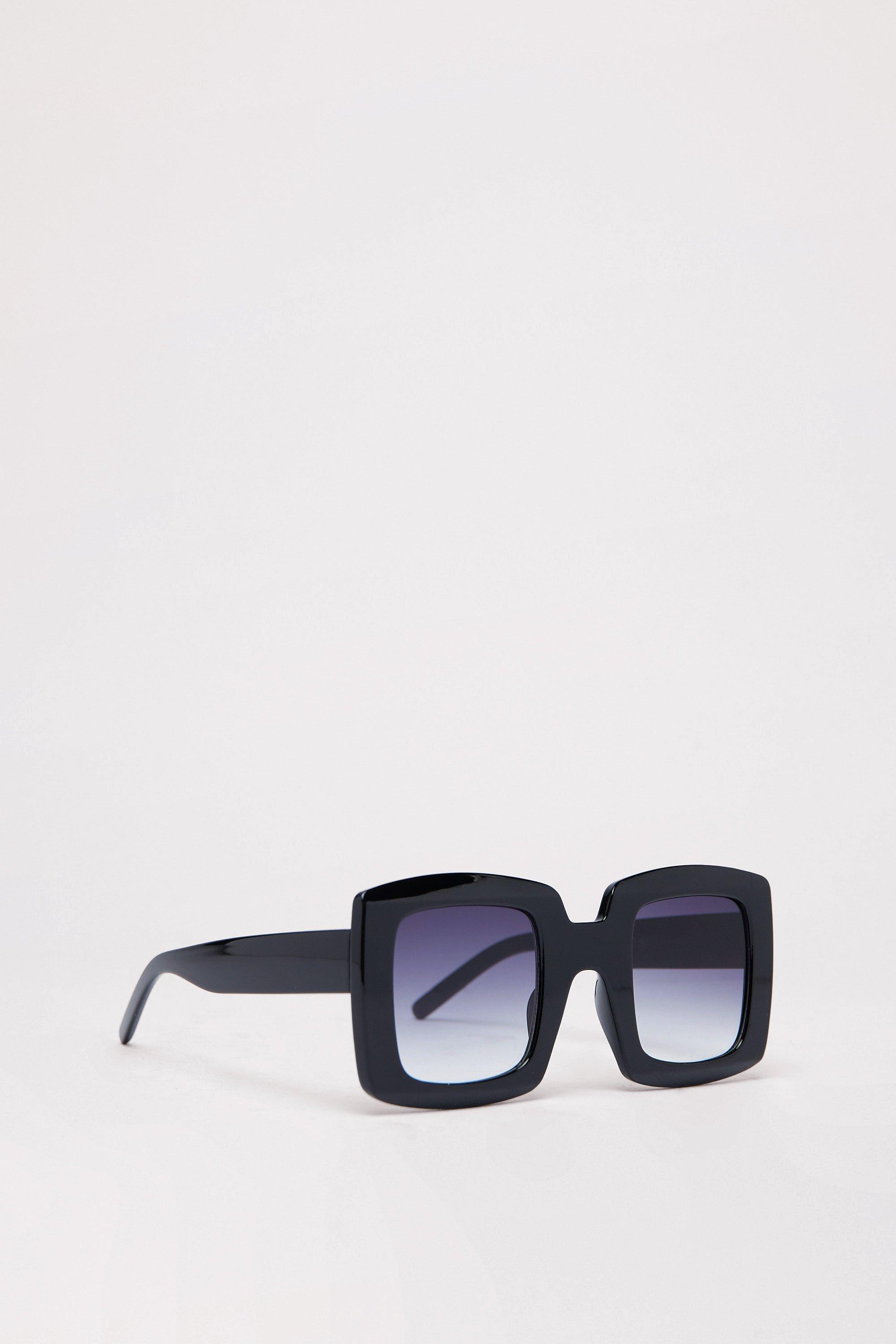 Women's Pink Lens Ombre Oversized Square Frame Sunglasses