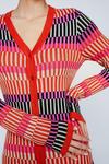 NastyGal Petite Contrast Stripe Button Up Knit Mini Dress thumbnail 2