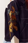 NastyGal Plus Size Embroidered Pocket Detail Jacket thumbnail 3