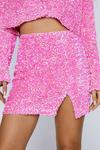 NastyGal Premium Velvet Sequin Mini Skirt thumbnail 1