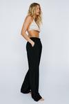 NastyGal Textured Pleated Wide Leg Trousers thumbnail 2