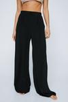NastyGal Textured Pleated Wide Leg Trousers thumbnail 3