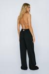 NastyGal Textured Pleated Wide Leg Trousers thumbnail 4