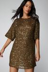 NastyGal Cluster Sequin Slouch Shift Dress thumbnail 1