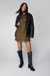 NastyGal Cluster Sequin Slouch Shift Dress thumbnail 2