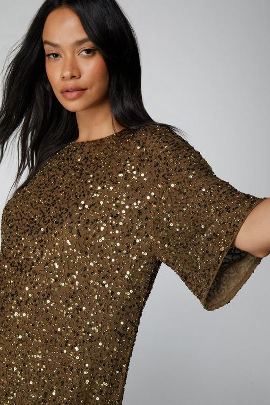 NastyGal Cluster Sequin Slouch Shift Dress 3