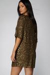 NastyGal Cluster Sequin Slouch Shift Dress thumbnail 4