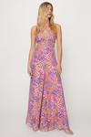 NastyGal Metallic Floral Strappy Back Jumpsuit thumbnail 3