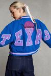 NastyGal Texas Back Knit Varsity Jacket thumbnail 1
