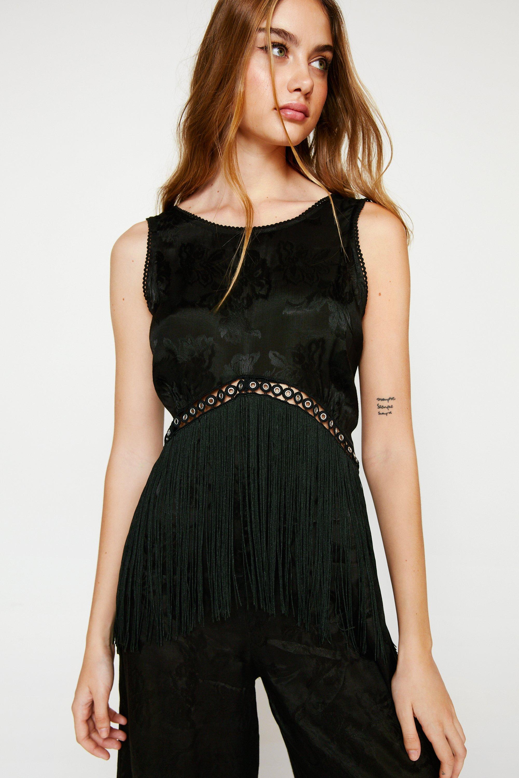 Fringe jumpsuit uk on sale