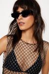 NastyGal Pointed Wide Frame Sunglasses thumbnail 1