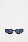 NastyGal Pointed Wide Frame Sunglasses thumbnail 3