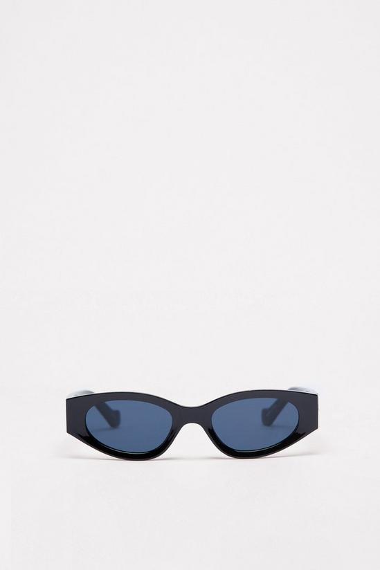 NastyGal Pointed Wide Frame Sunglasses 3