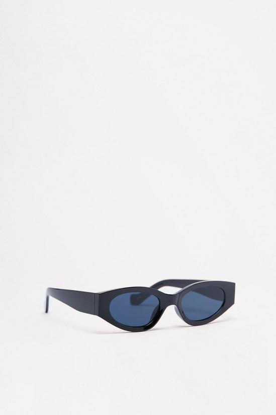NastyGal Pointed Wide Frame Sunglasses 4