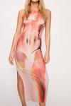 NastyGal Body Print Sleeveless Midi Dress thumbnail 2