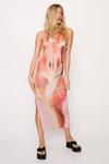 NastyGal Body Print Sleeveless Midi Dress thumbnail 3