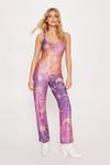 NastyGal Ombre Celestial Print Cut Out Jumpsuit thumbnail 1