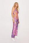 NastyGal Ombre Celestial Print Cut Out Jumpsuit thumbnail 3