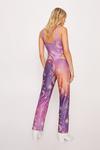 NastyGal Ombre Celestial Print Cut Out Jumpsuit thumbnail 4