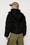 NastyGal Oversized Hooded Pocket Detail Puffer Jacket thumbnail 4