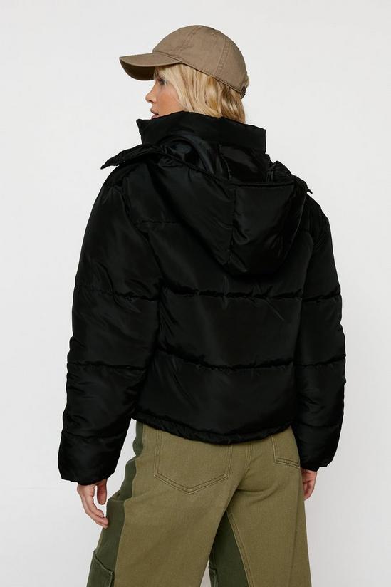 NastyGal Oversized Hooded Pocket Detail Puffer Jacket 4