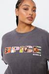 NastyGal Plus Size Spice Girls Oversized Graphic Band T-shirt thumbnail 1