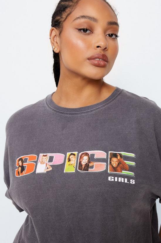 NastyGal Plus Size Spice Girls Oversized Graphic Band T-shirt 1
