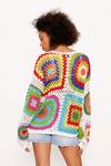 NastyGal Long Sleeve Crochet Sweater thumbnail 4