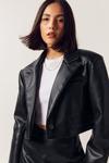 NastyGal Cropped Faux Leather Jacket thumbnail 3
