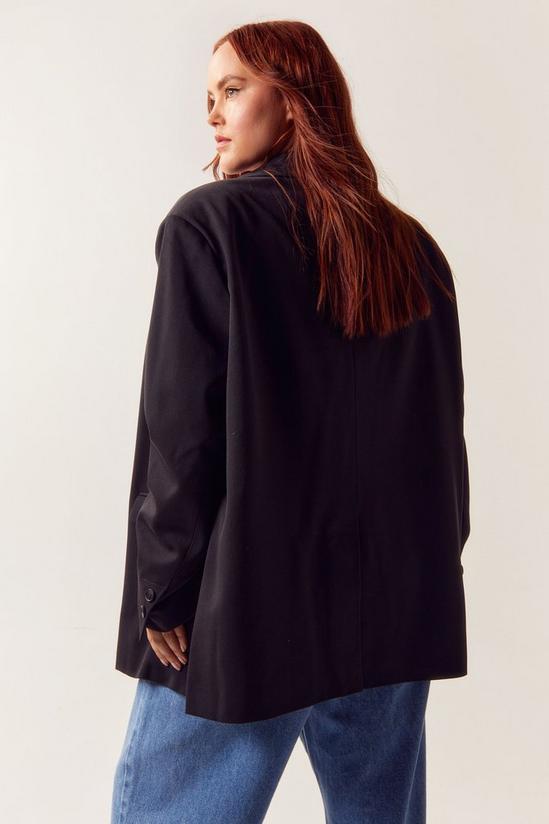 NastyGal Plus Size Tailored Single Breasted Blazer 4