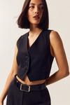 NastyGal Tailored Button Front Suit Vest thumbnail 1