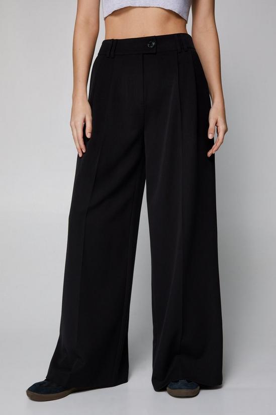 NastyGal Tailored Double Pleat Wide Leg Trousers 2