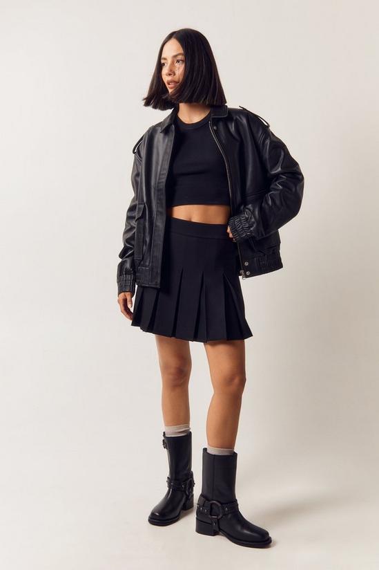 NastyGal Petite Tailored Pleated Mini Skirt 3