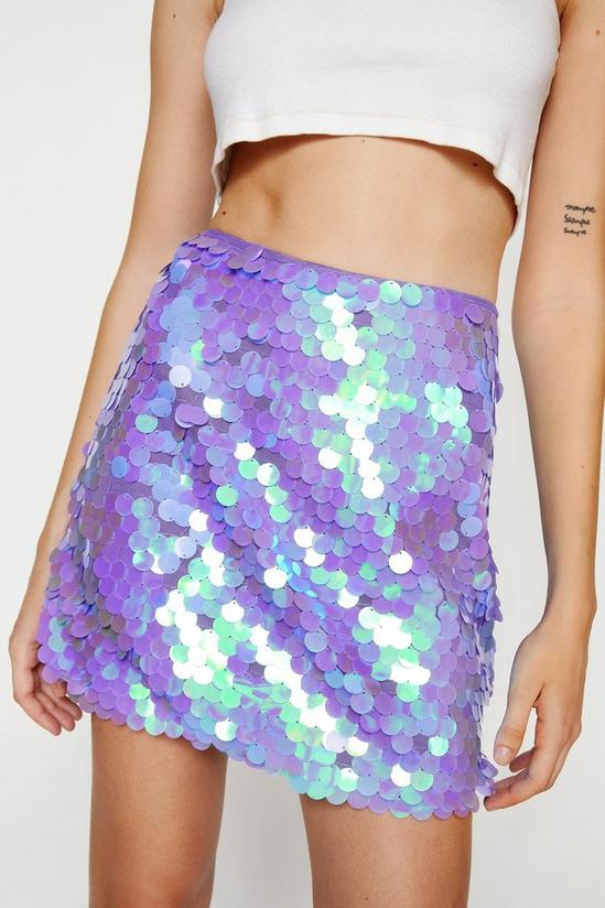 NastyGal Disc Sequin Mini Skirt 2