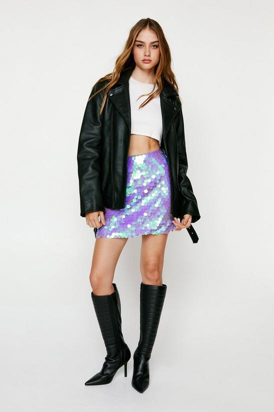 NastyGal Disc Sequin Mini Skirt 3