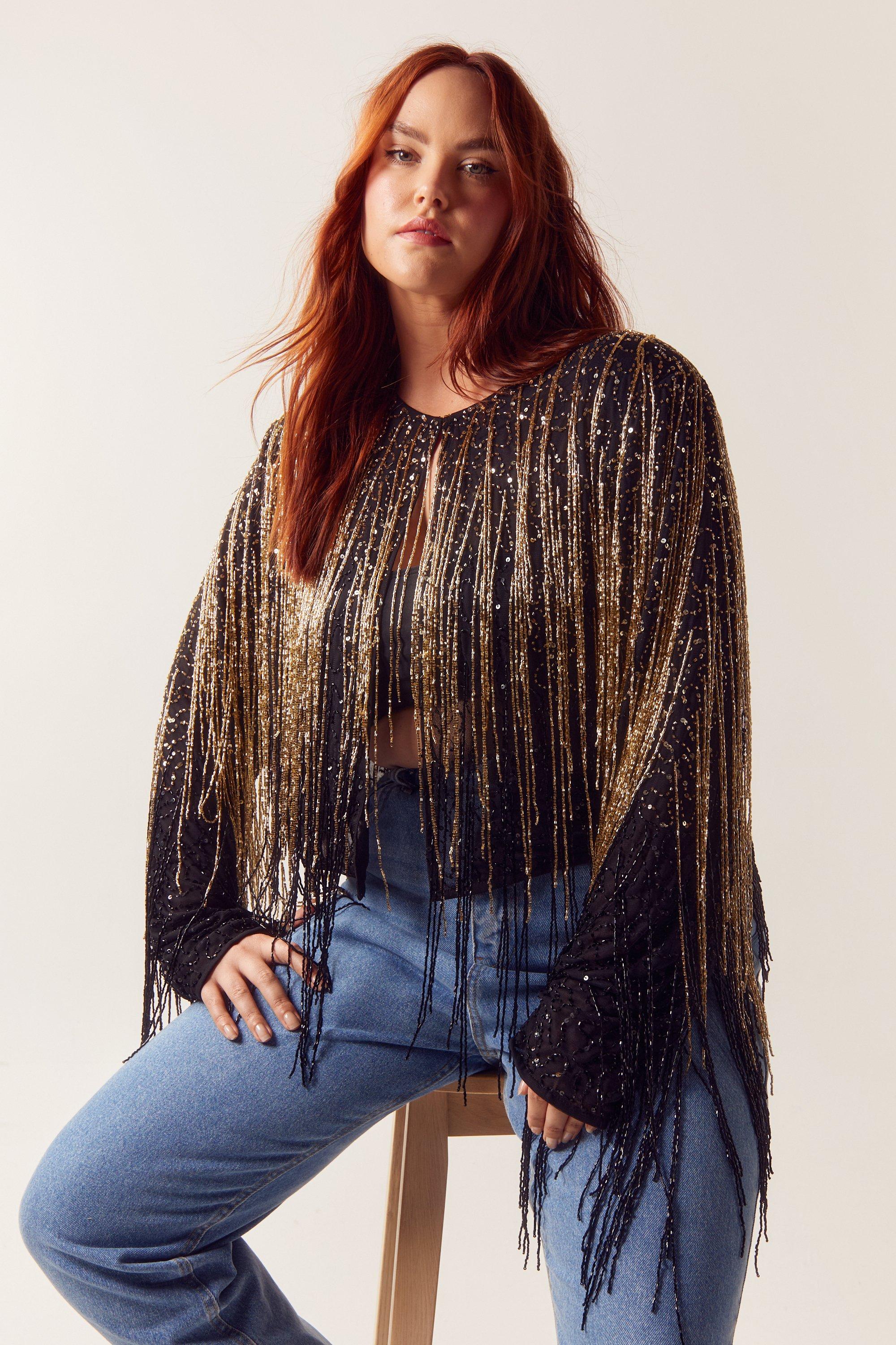 Gold sale tassel jacket