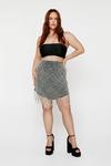 NastyGal Plus Size Beaded Tassel Trim Mini Skirt thumbnail 3